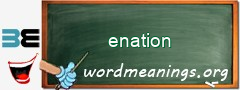 WordMeaning blackboard for enation